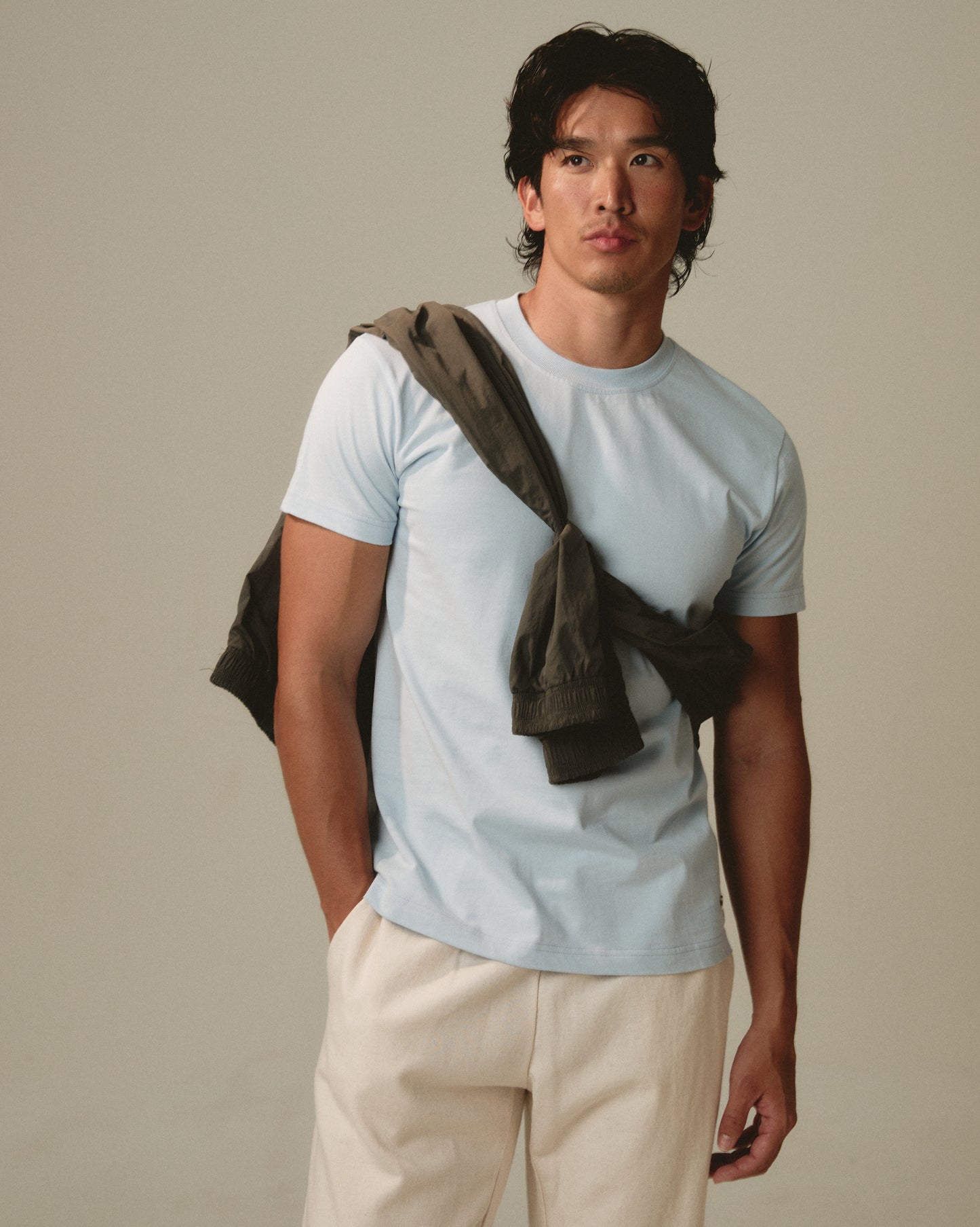 Arlo Slim T-Shirt-Frost blue
