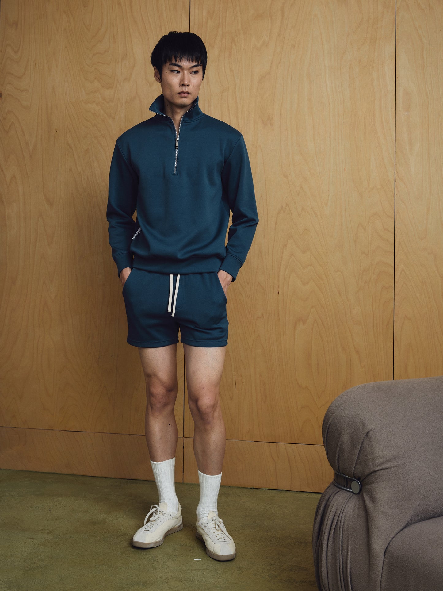 Jude Summer Sweatshorts Mineral Blue