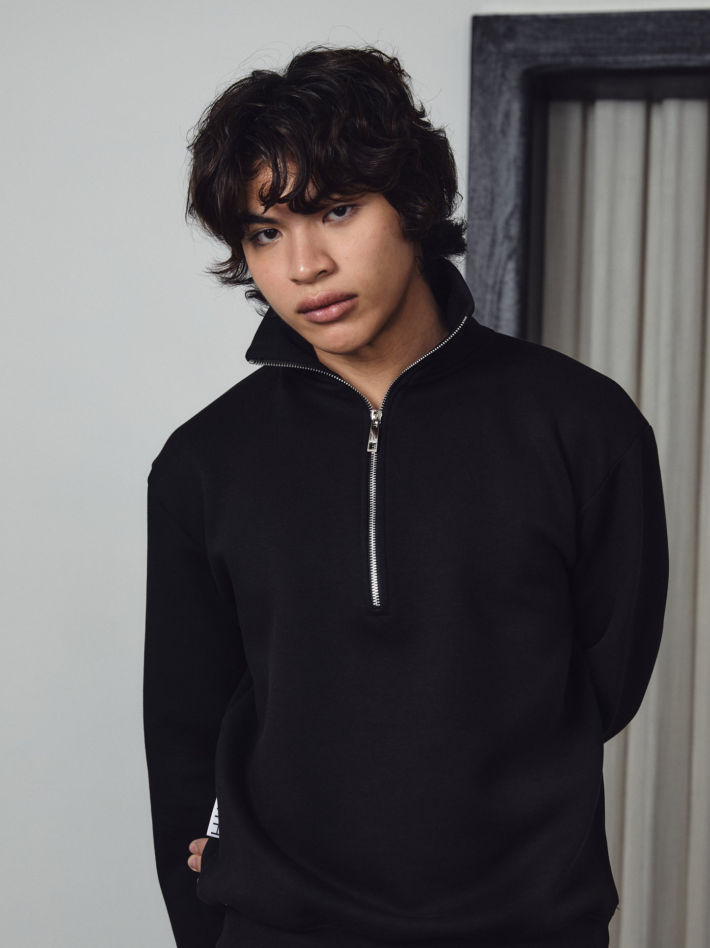 Reid Sweatzip Black