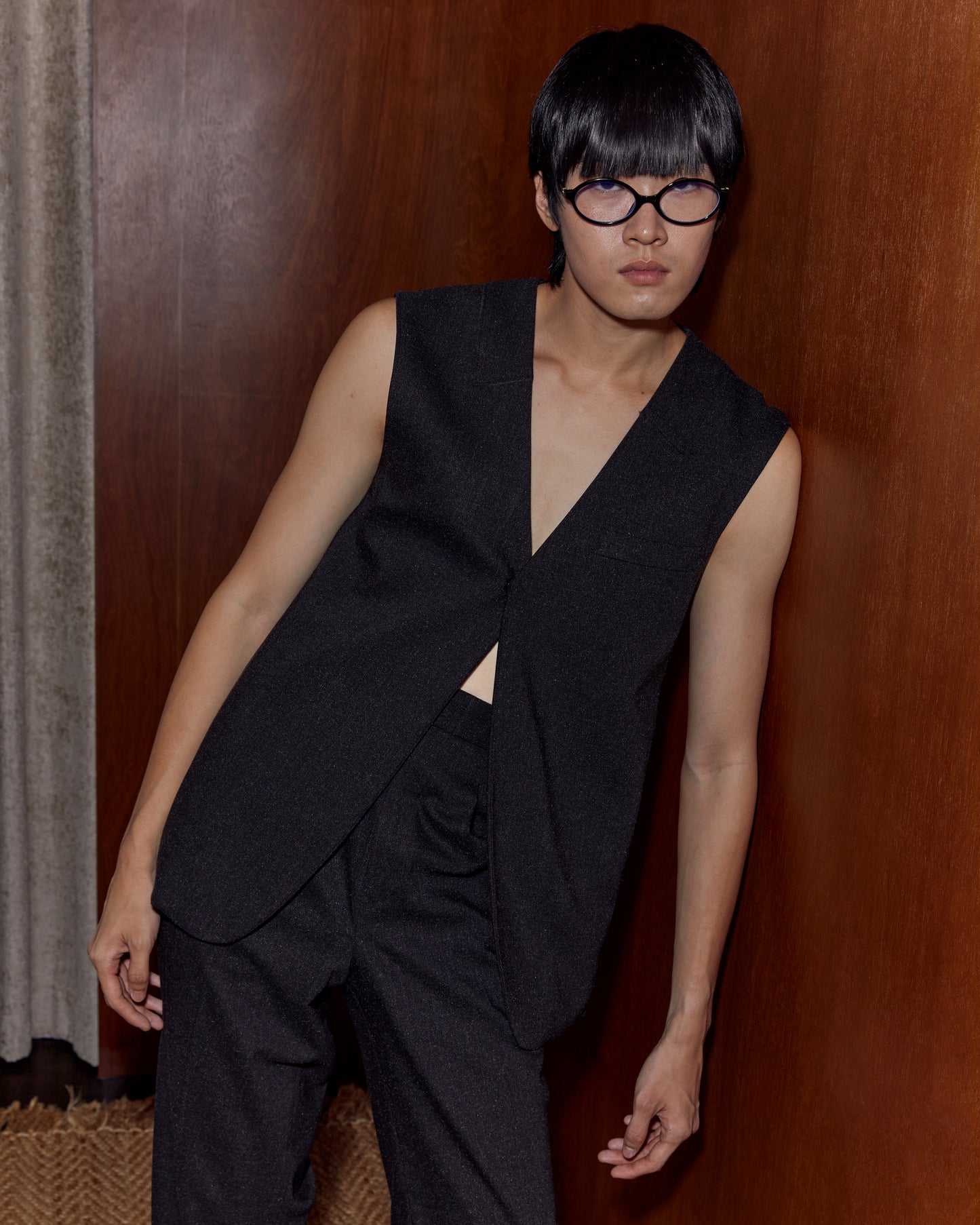 Charcoal Grey Vest Jacket