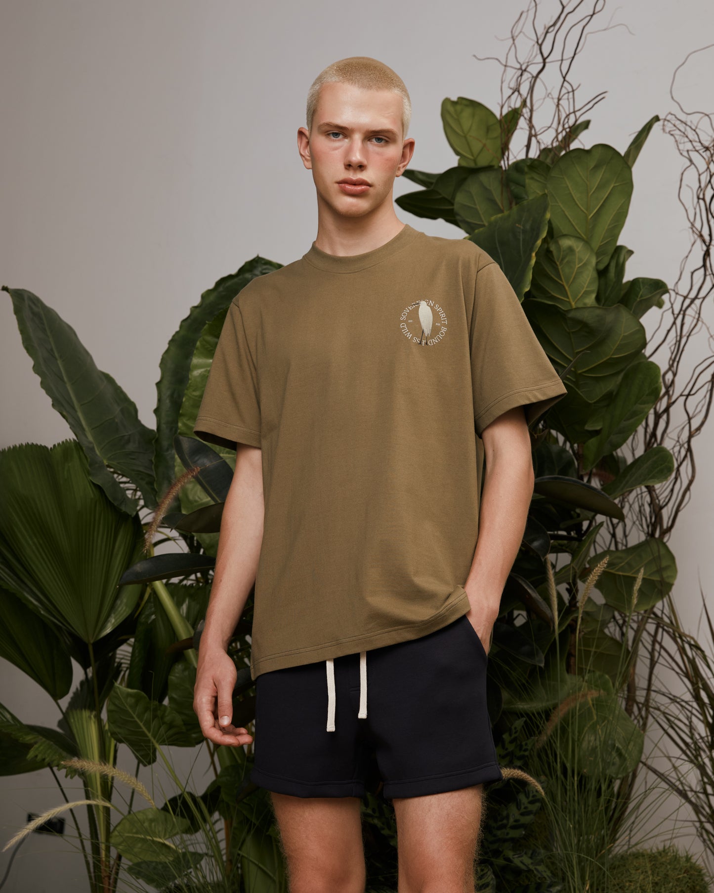 Olive Green Savanna Run T-Shirt
