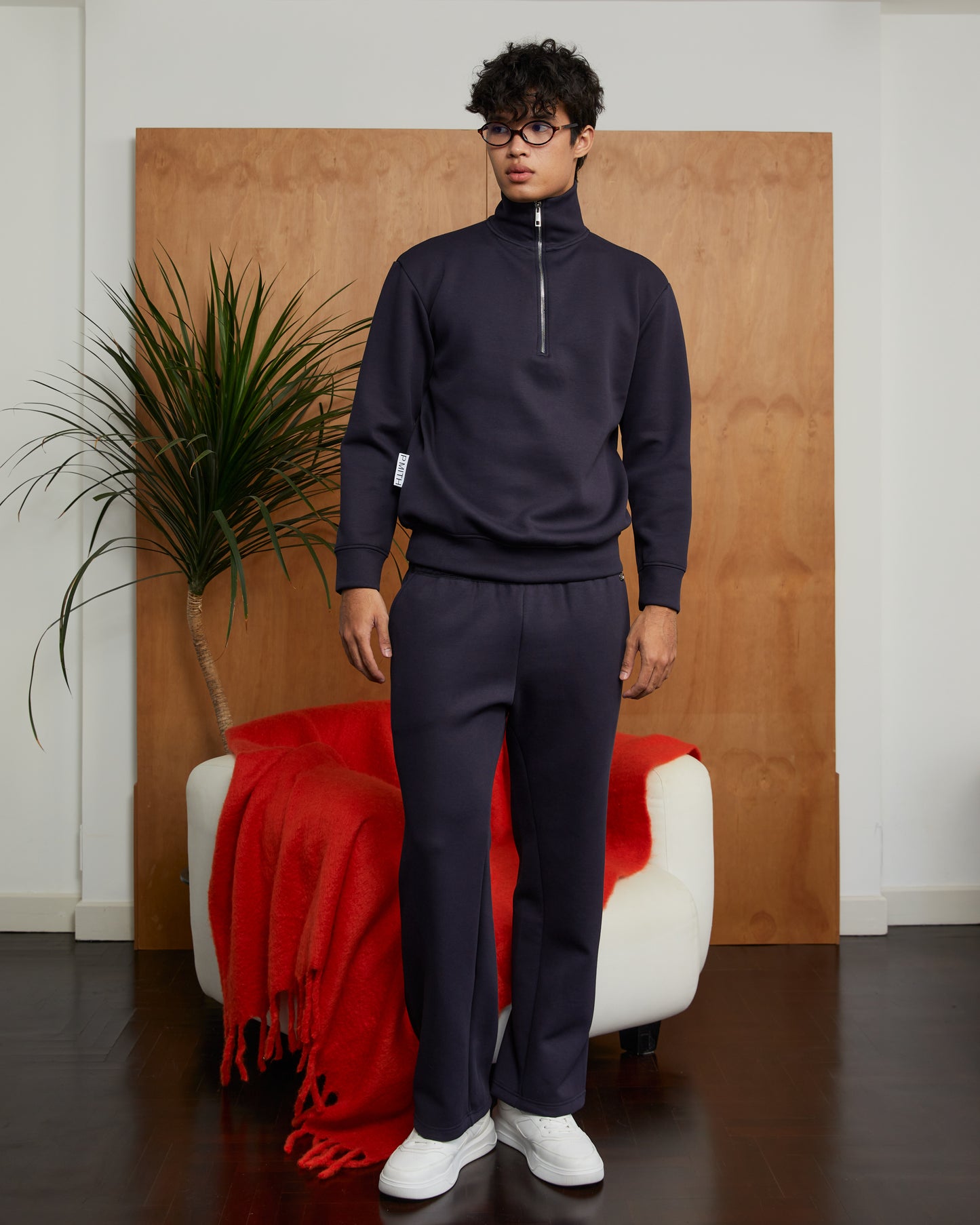 Cotton Wide-Leg Sweatpants