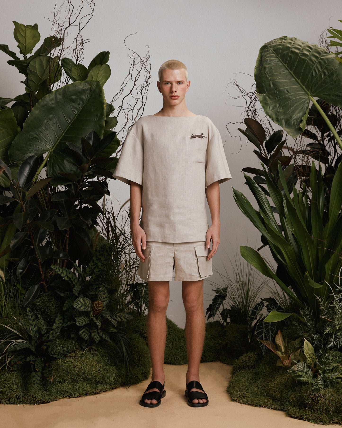 Linen Short with Pocket ( P )