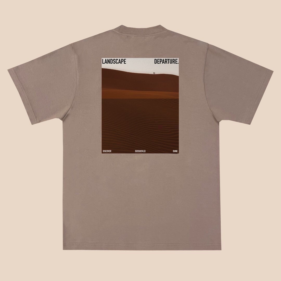 Cotton T-Shirt Landscape Departure