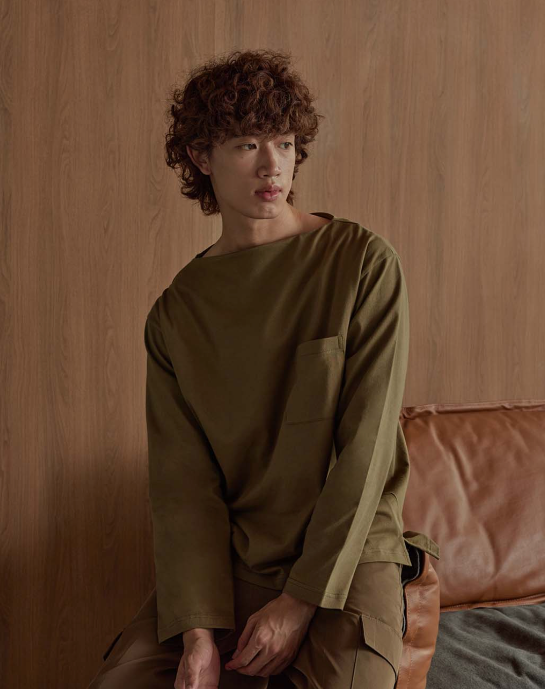 Boat Neck Pocket T-Shirt