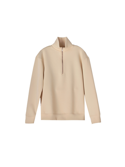 Reid Sweatzip Beige
