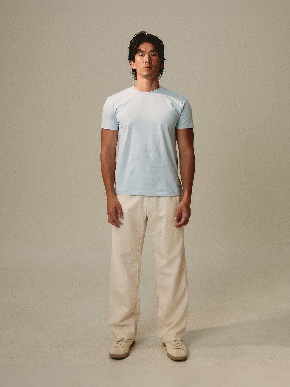 Arlo Slim T-Shirt-Frost blue