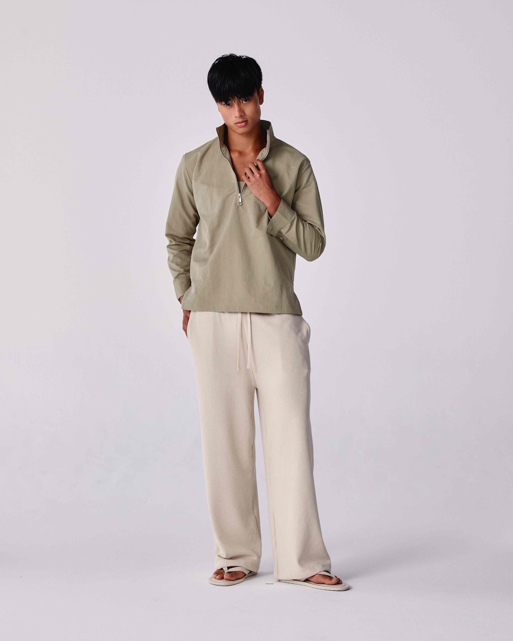 Rove Baggy Sweatpants Beige