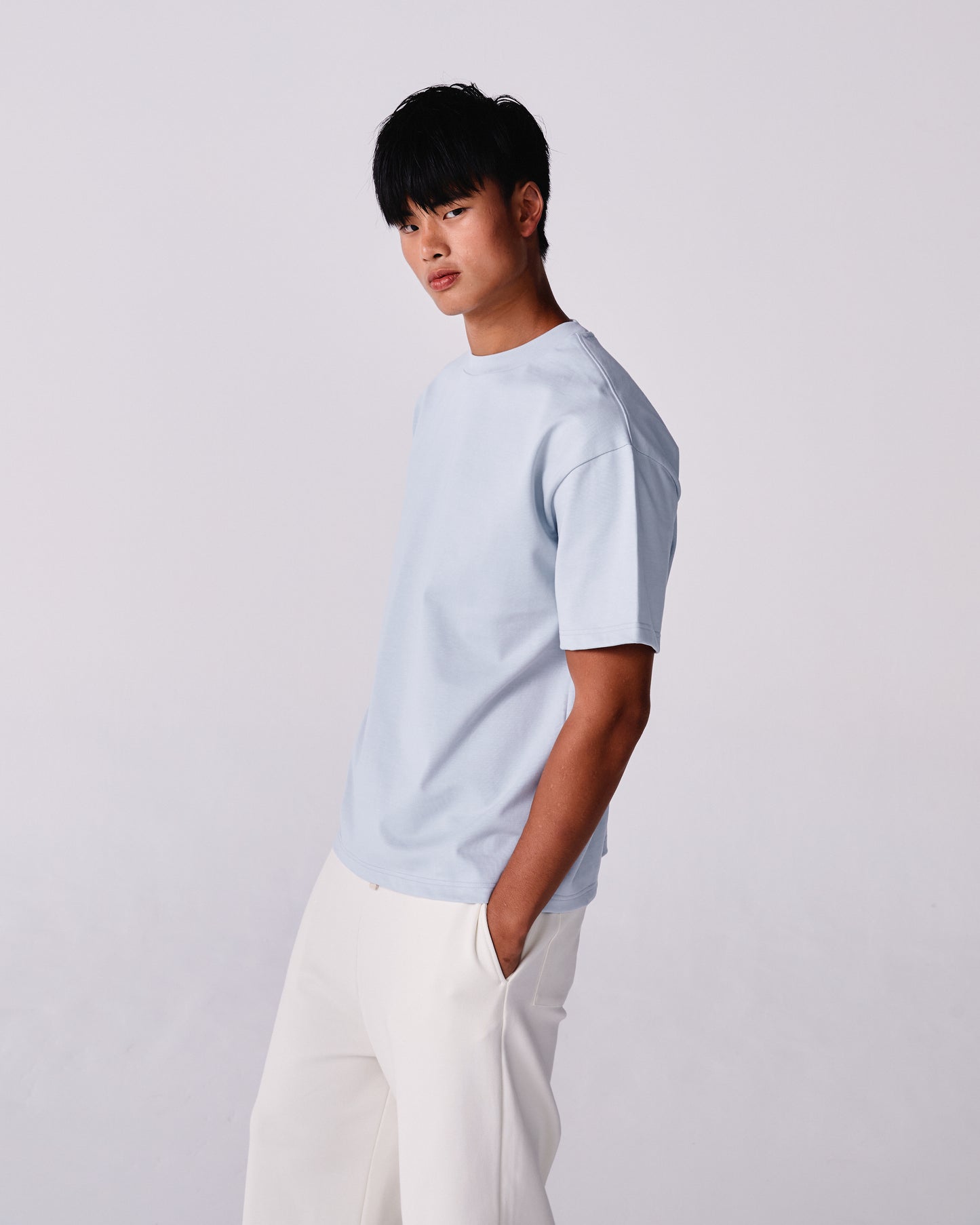 Elan Oversized T-Shirt Baby Blue