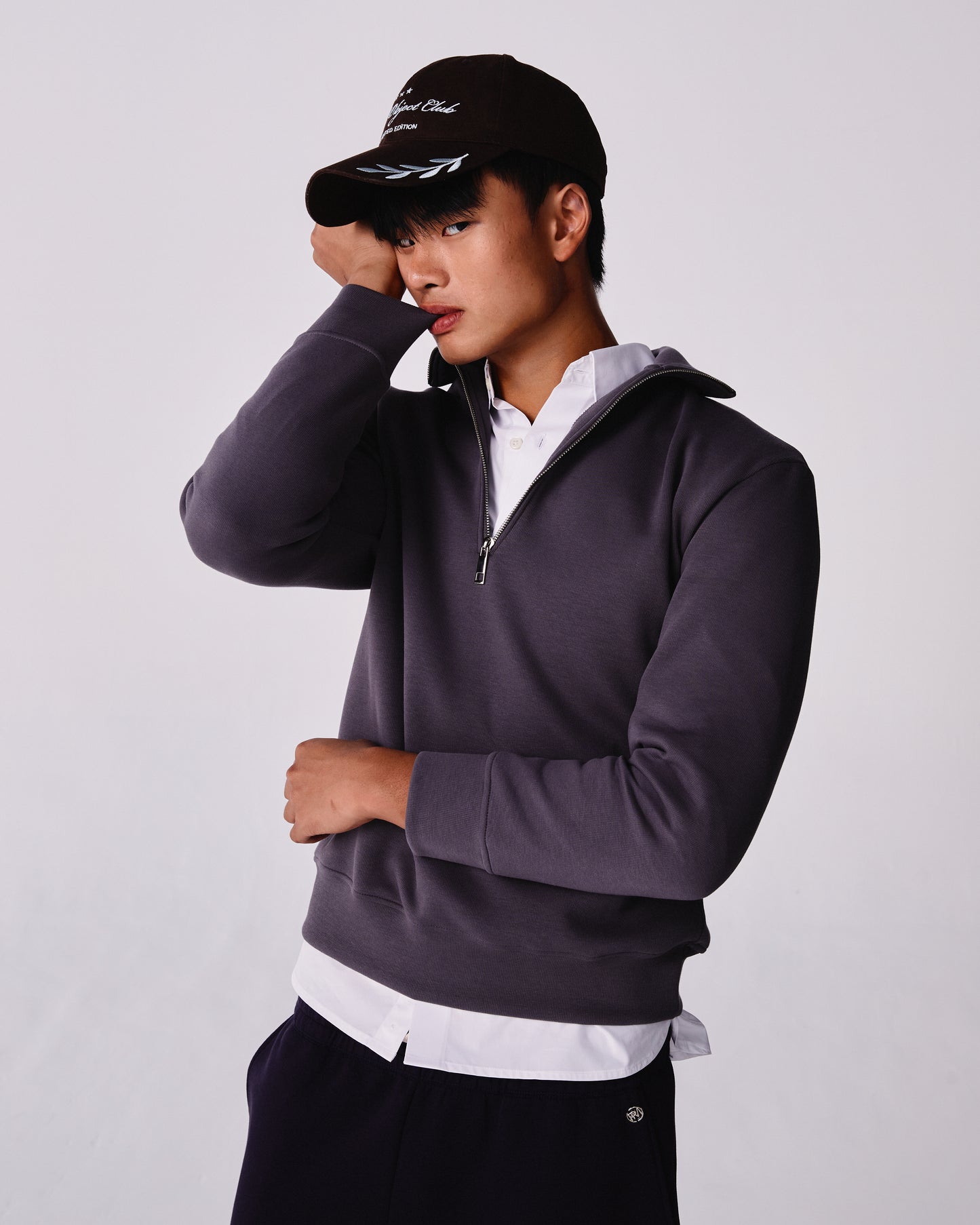 Reid Sweatzip Dust Grey