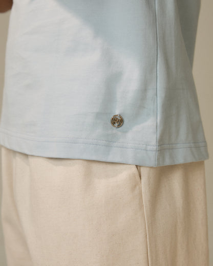 Arlo Slim T-Shirt-Frost blue