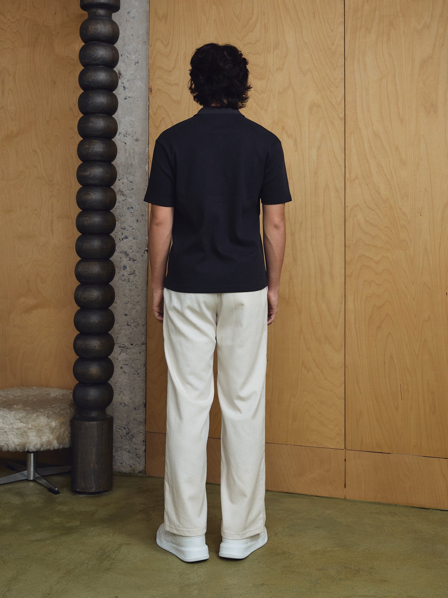 Mael Linen-blend Sweatpants - Bone