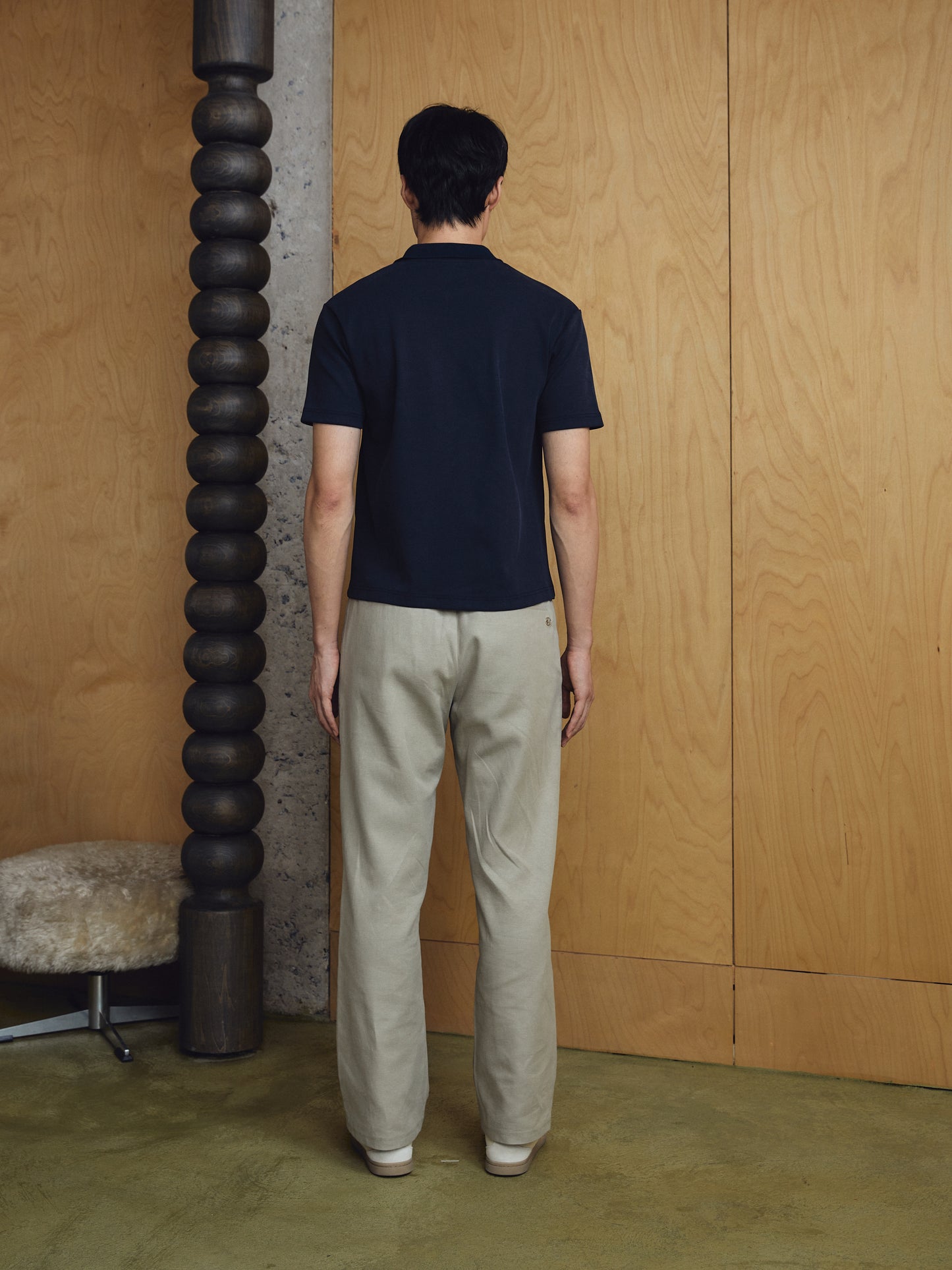 Mael Linen-blend Sweatpants - Moss Green