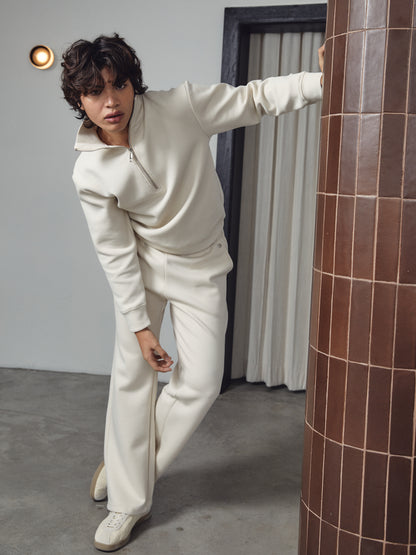 Reese Straight-cut Sweatpants Bone