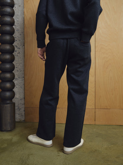 Reese Straight-cut Sweatpants Dark Heather