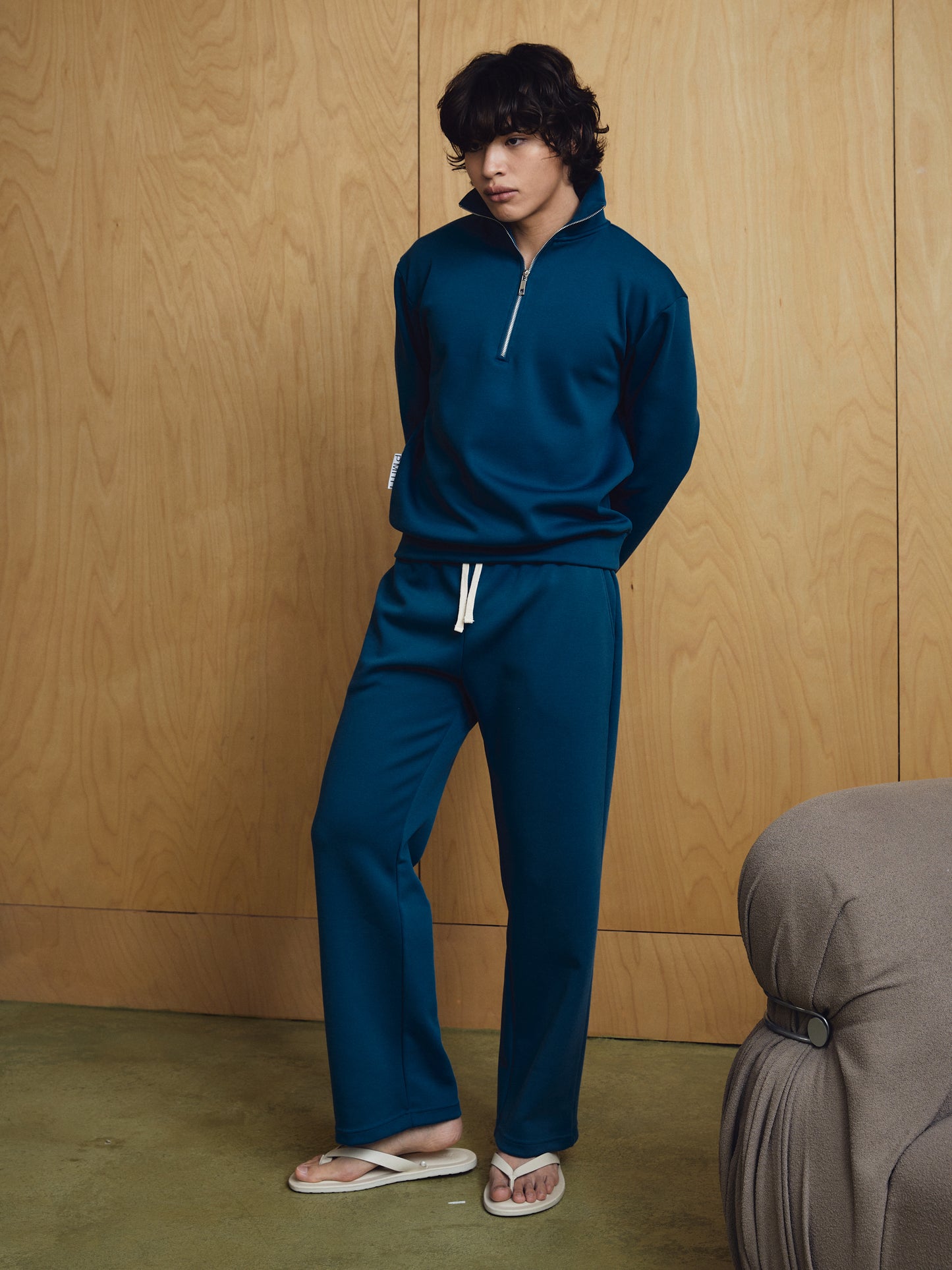 Reid Sweatzip Mineral Blue