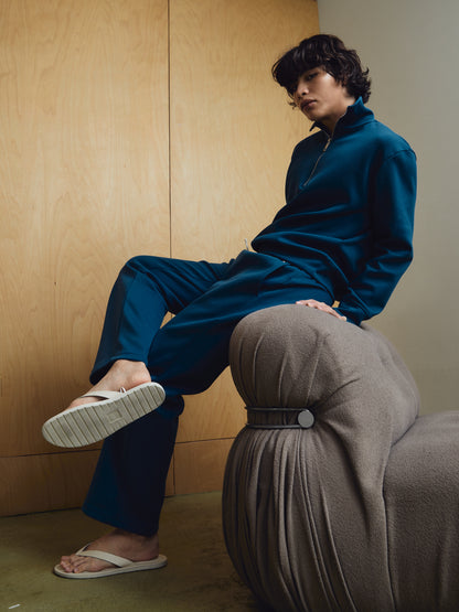 Reese Straight-cut Sweatpants Mineral Blue
