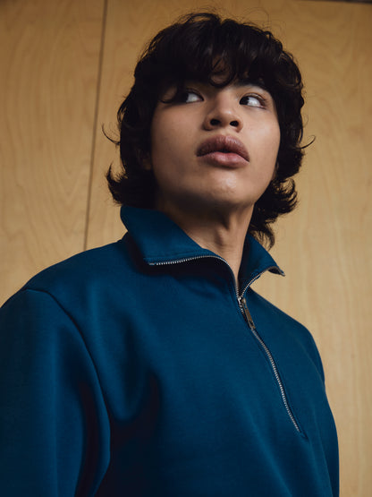 Reid Sweatzip Mineral Blue