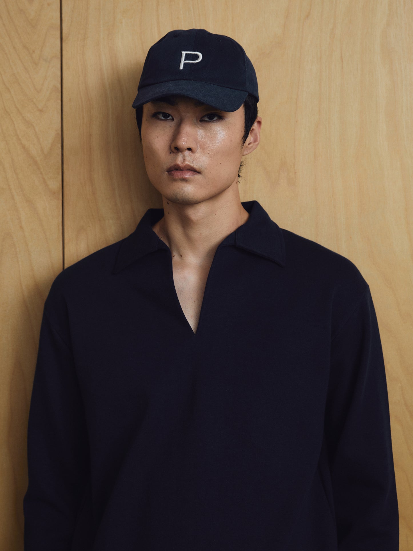 Djon Longsleeve t-shirt Navy Blue