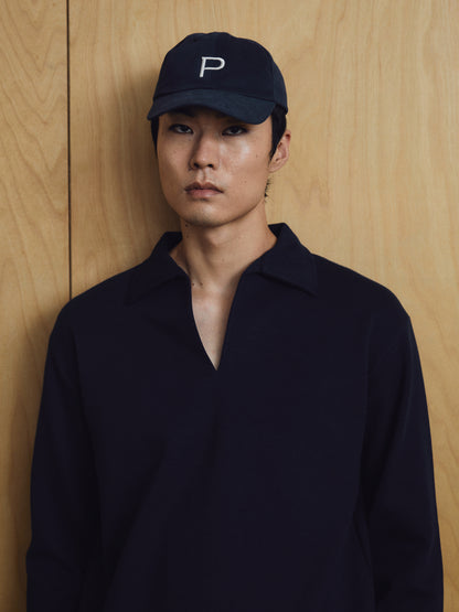 Djon Longsleeve t-shirt Navy Blue