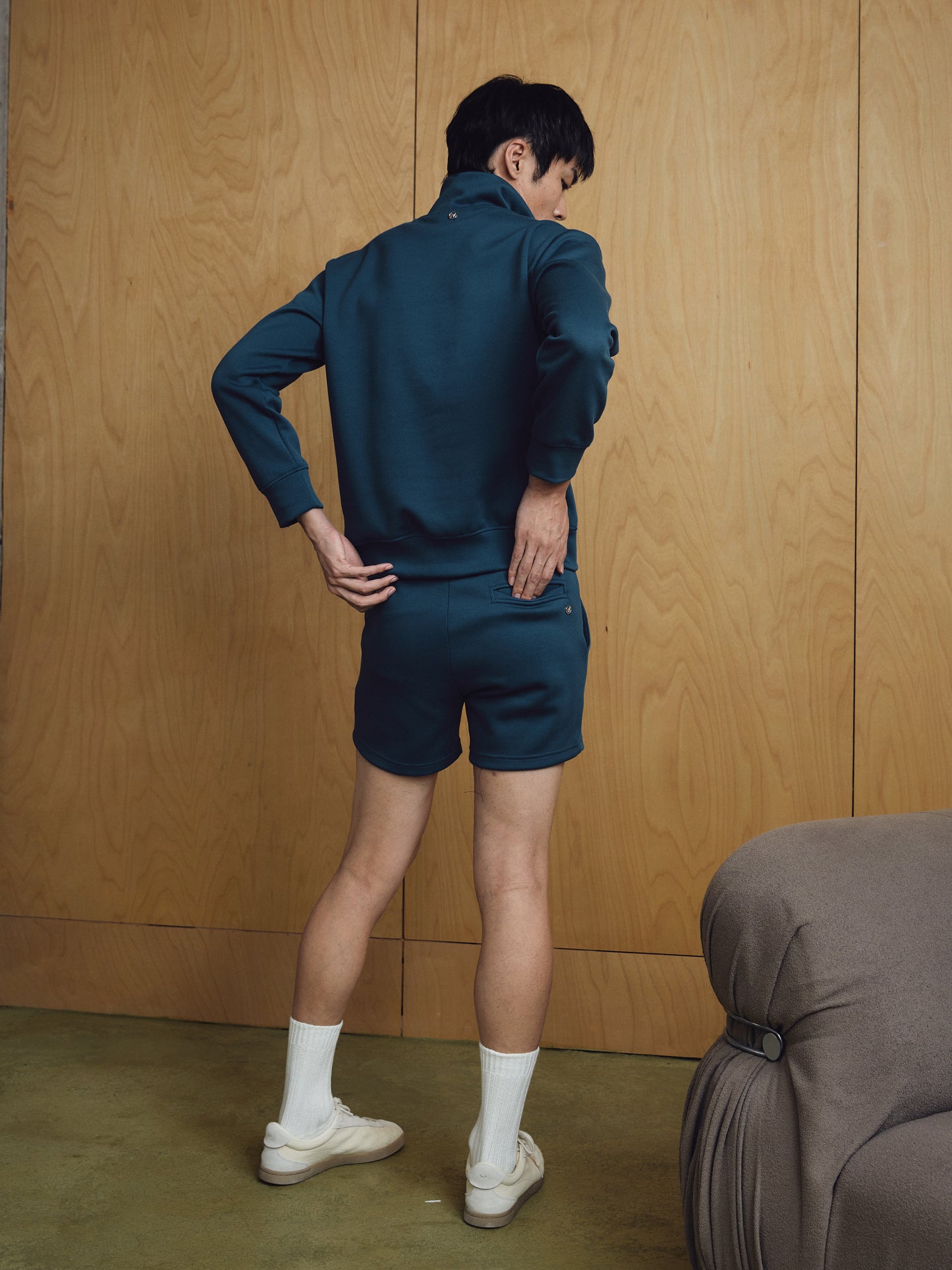 Jude Summer Sweatshorts Mineral Blue