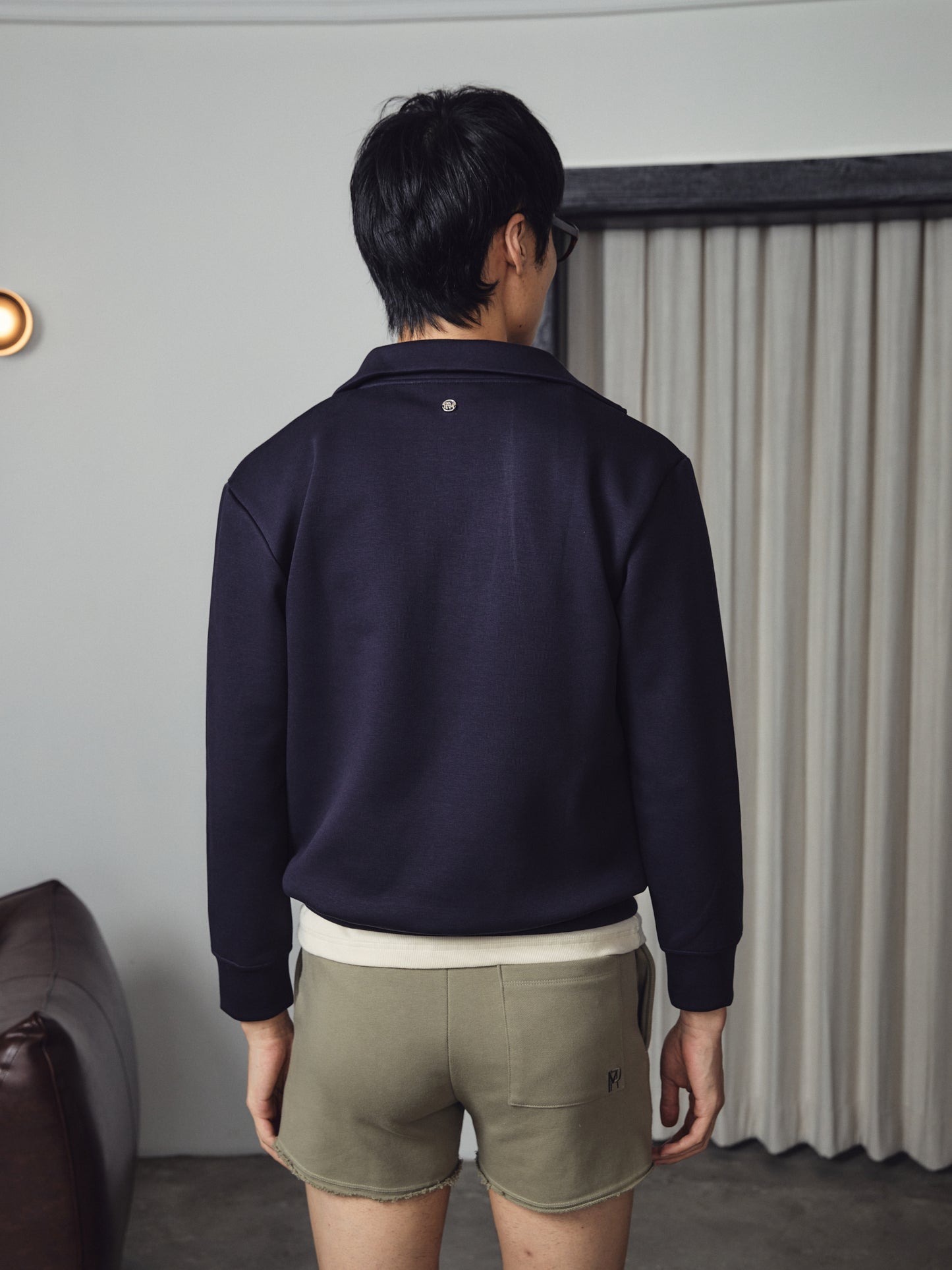 Reid Sweatzip Navy Blue