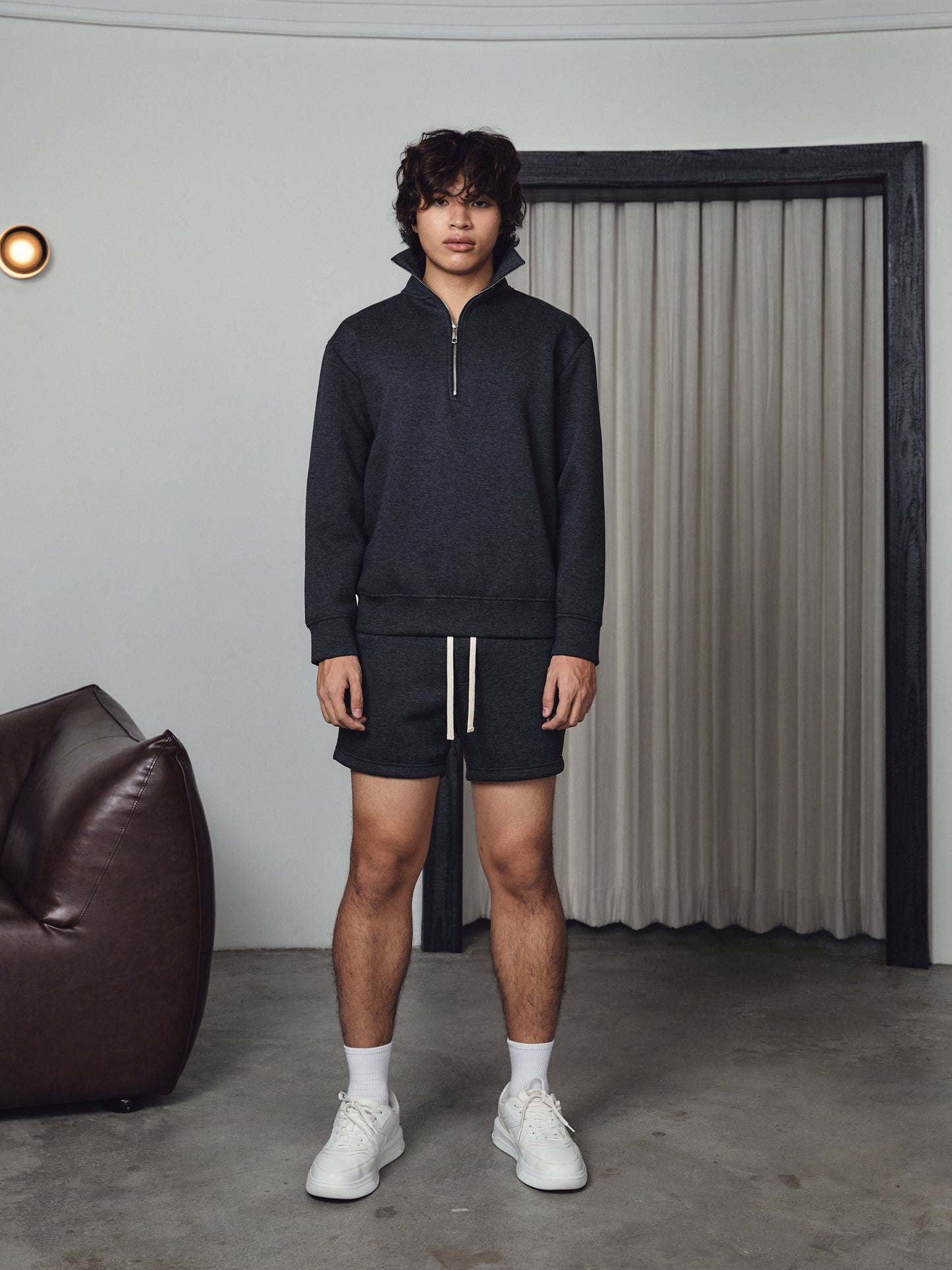 Jude Summer Sweatshorts Dark Heather