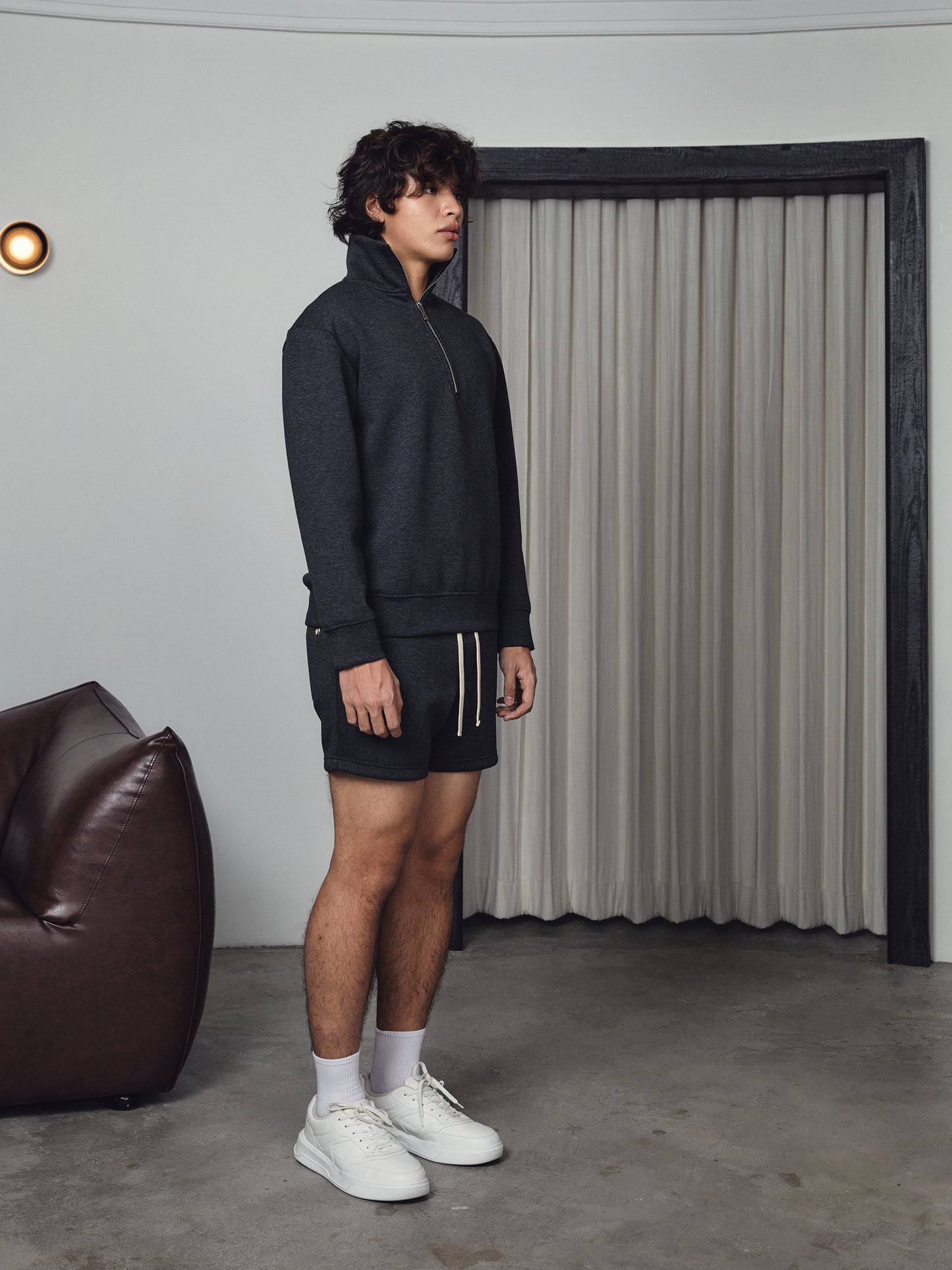 Jude Summer Sweatshorts Dark Heather