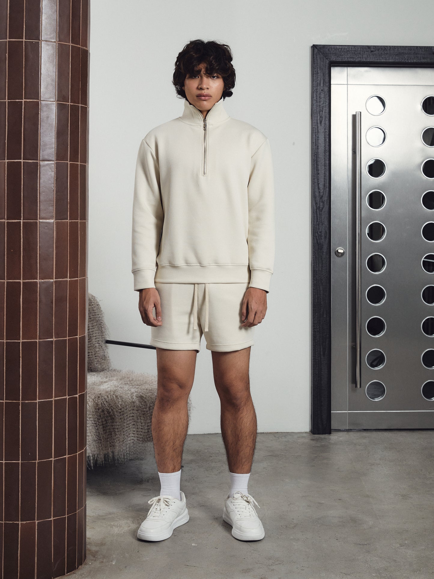 Jude Summer Sweatshorts Bone