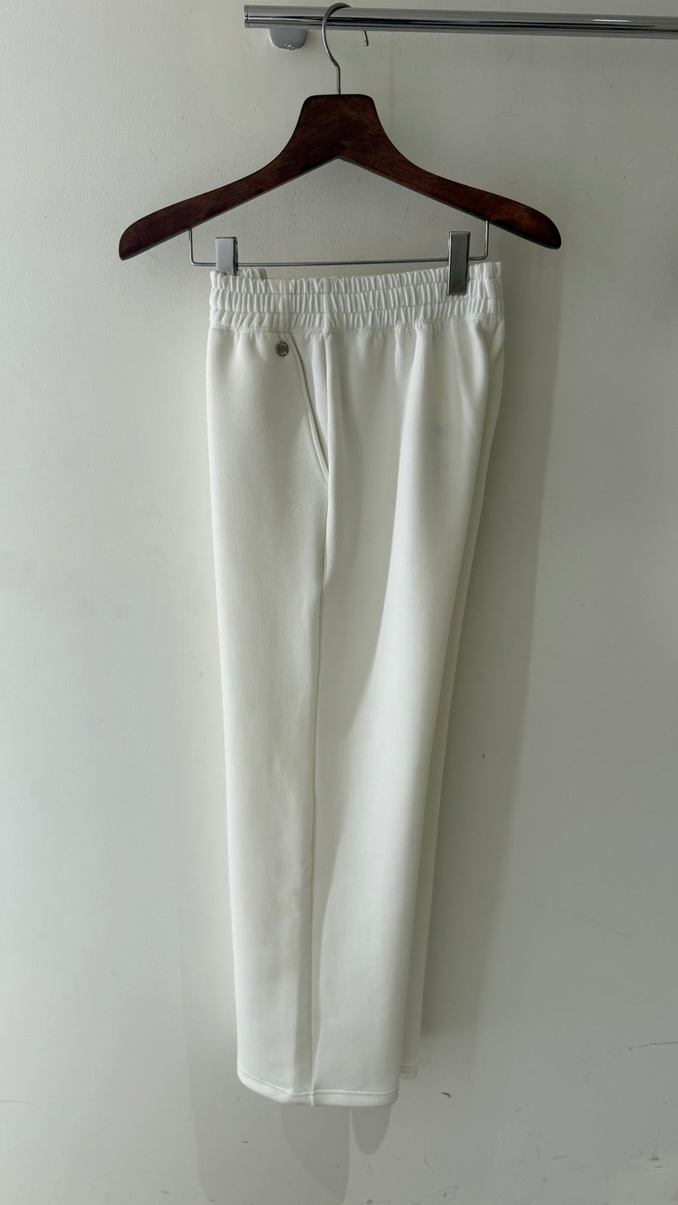 Reese Straight-Cut Sweatpants White