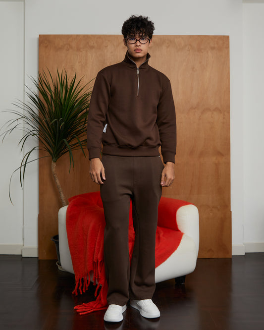 Reese Straight-cut Sweatpants Brown
