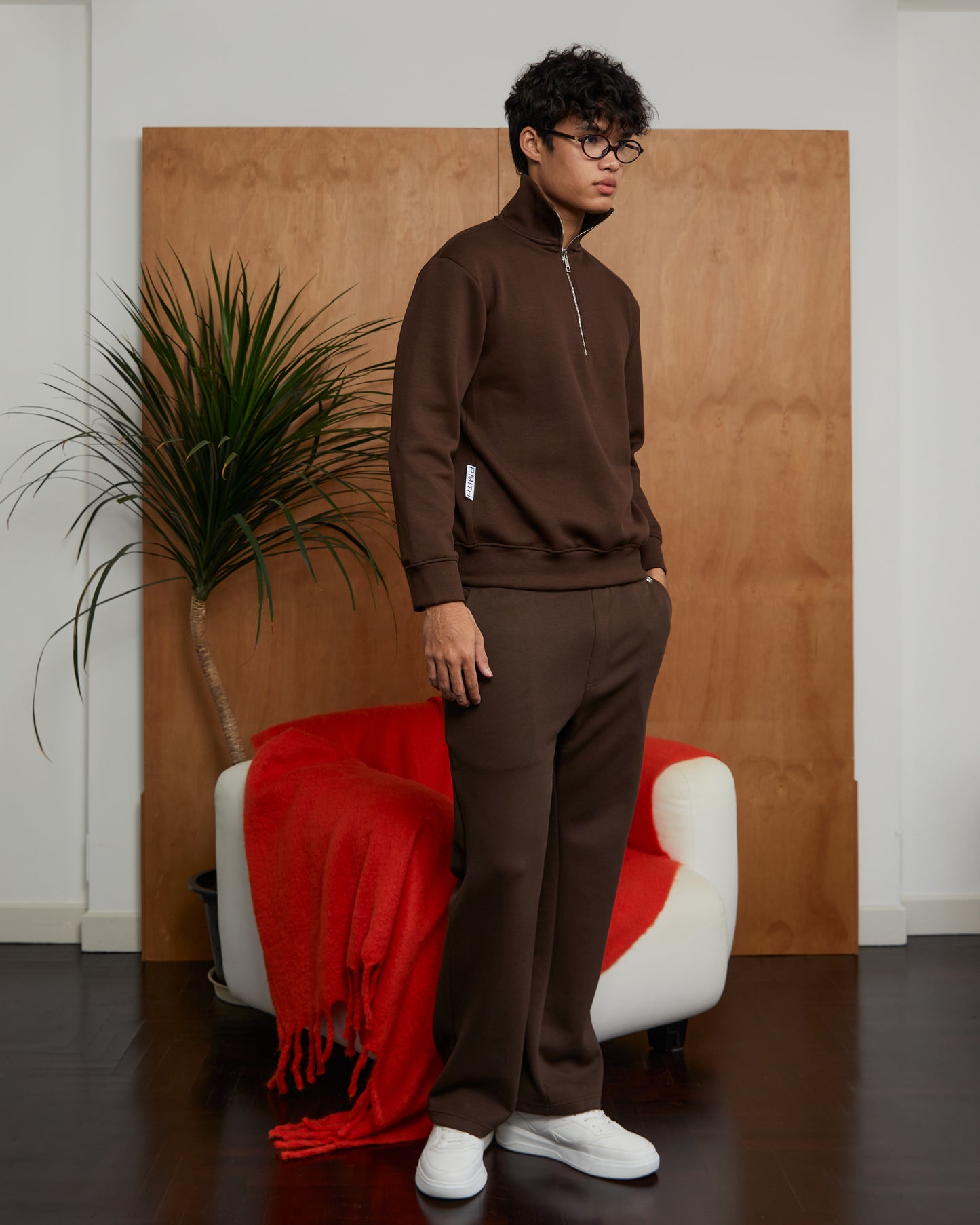 Reese Straight-cut Sweatpants Brown