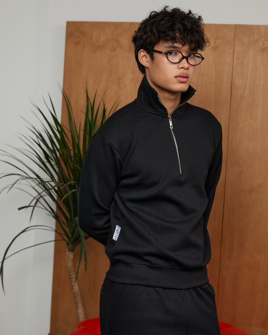 Black Zippered Sweater
