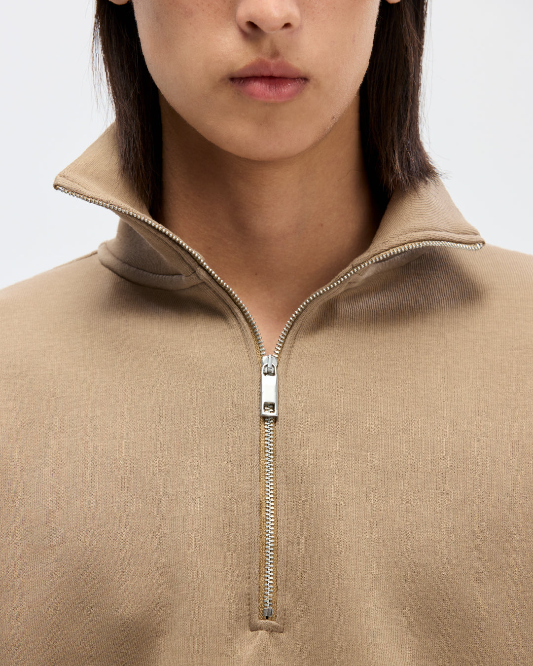 Reid Sweatzip in Clay
