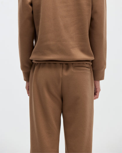Reese Straight Cut Sweapants in Sepia Brown