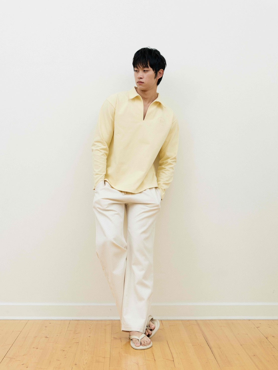Djon long Sleeve t-shirt in Butter