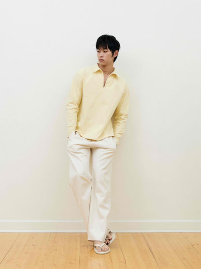 Djon long Sleeve t-shirt in Butter