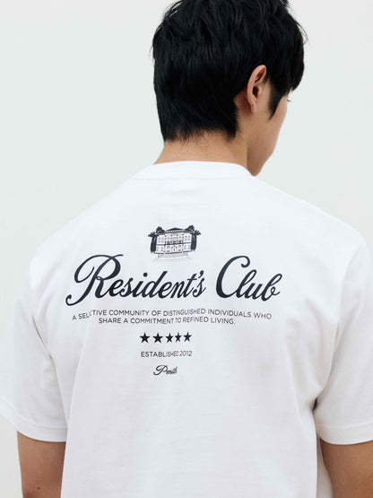 Resident Club T-shirt in White