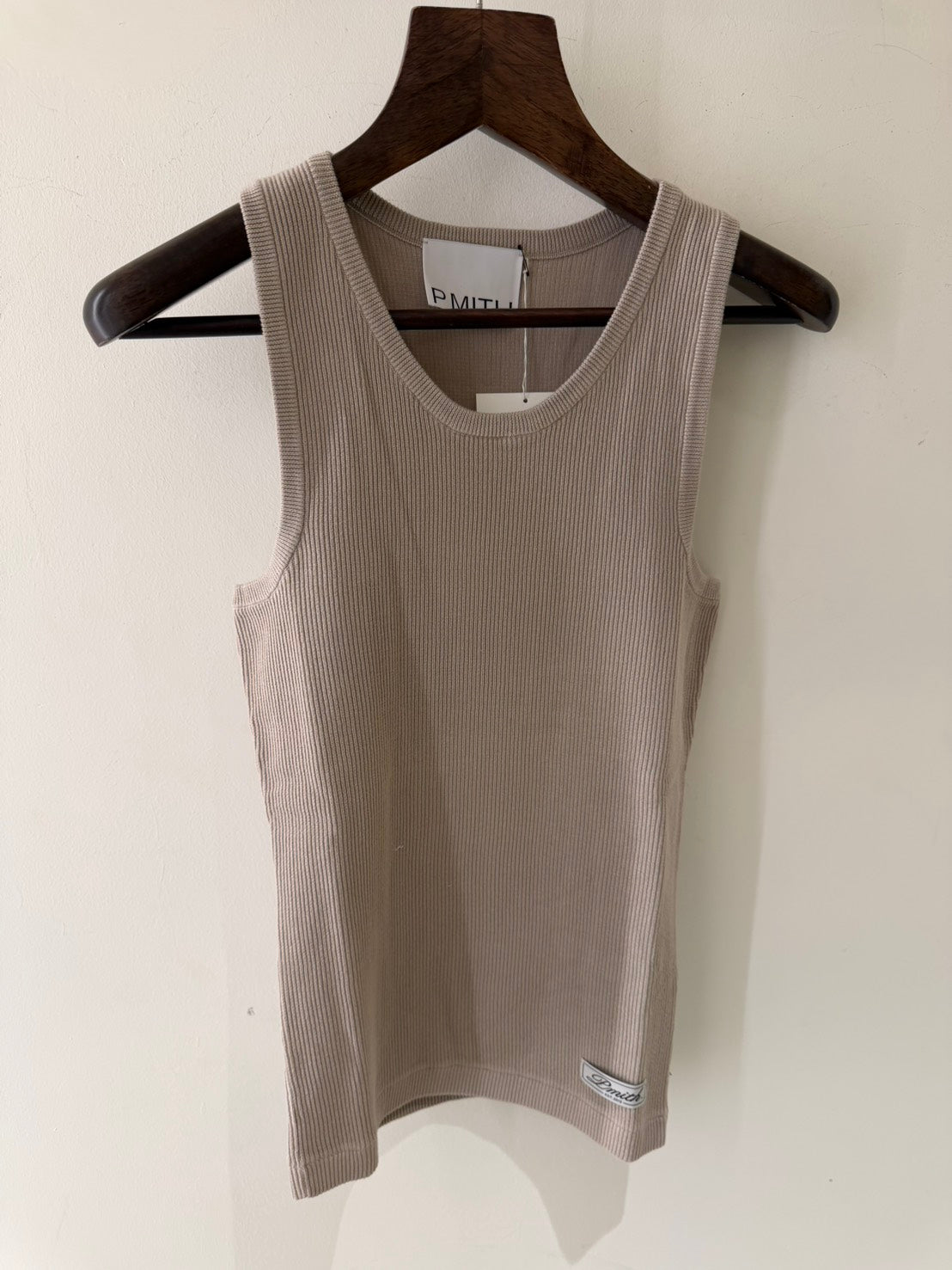 Sloane Knitted Tank Top In Bone