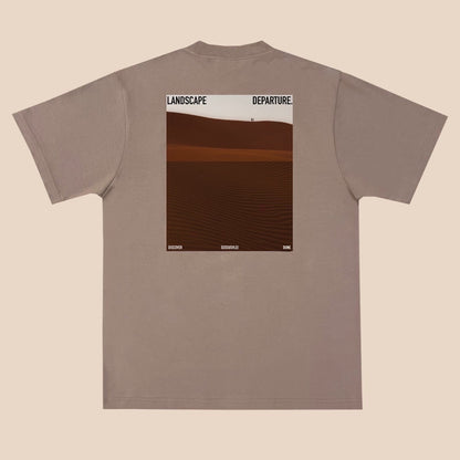 Cotton T-Shirt Landscape Departure