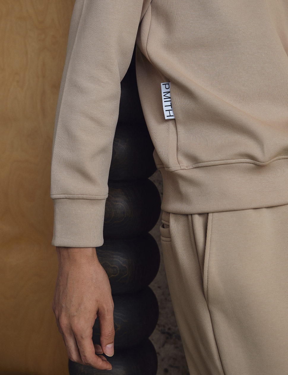 Reese Straight-cut Sweatpants Beige