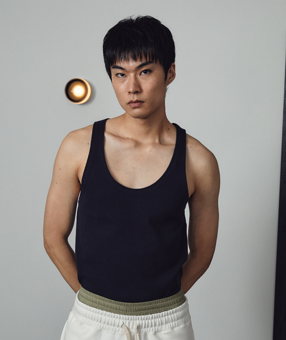 Tago Tank Top - Navy Blue
