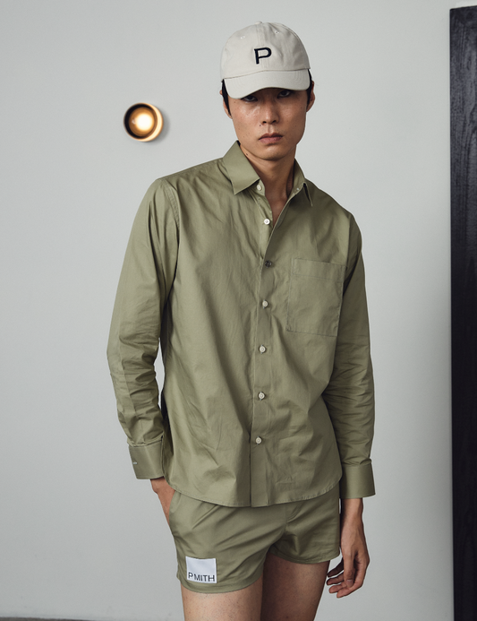 Vale Oversized Shirt - Moss Green