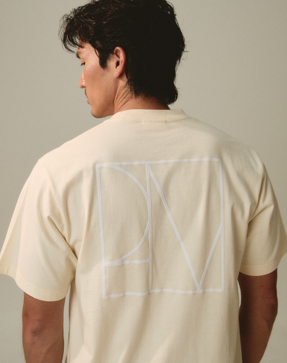 PM Emblem T-Shirt in Beige
