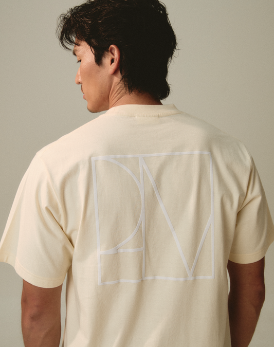PM Emblem T-Shirt in Beige