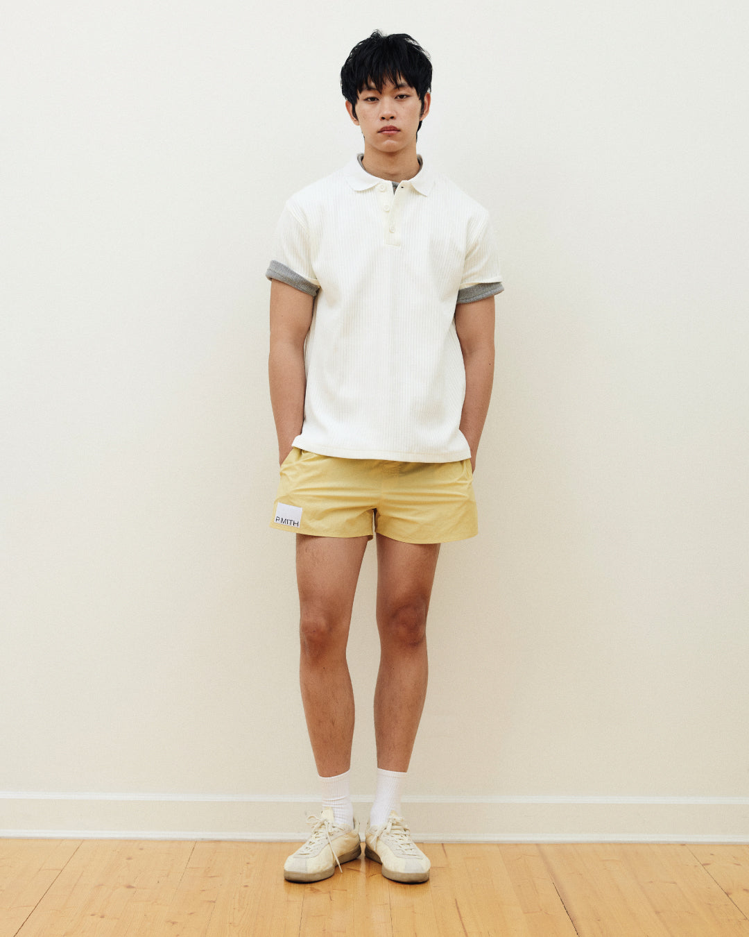Tilo Nylon Boxer Shorts in Butter