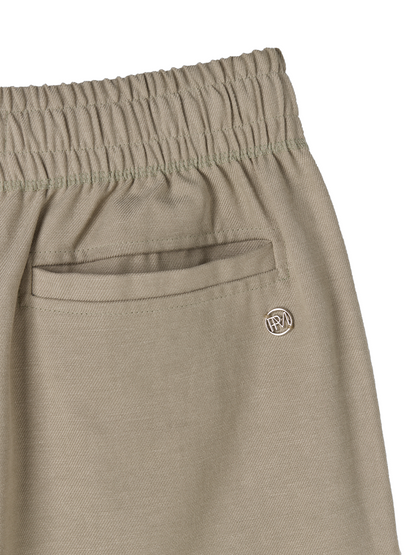 Mael Linen-blend Sweatpants - Moss Green