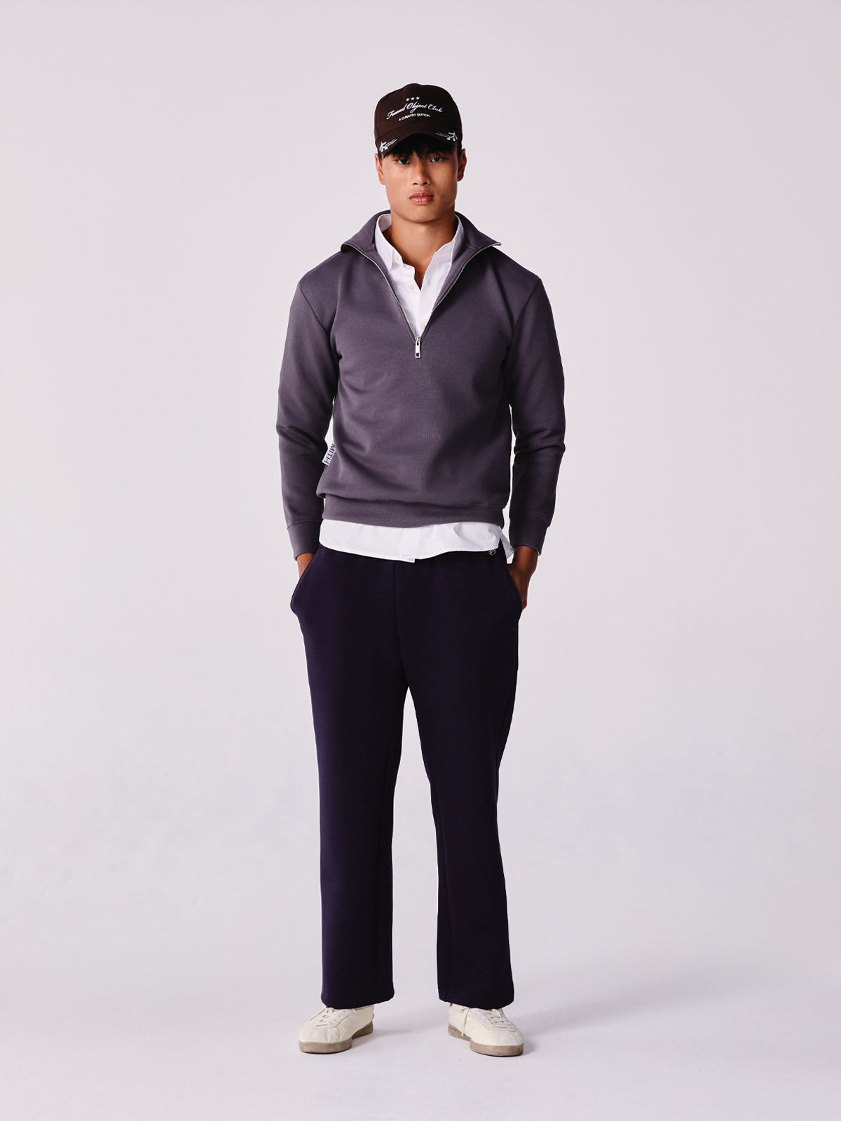 Reid Sweatzip Dust Grey