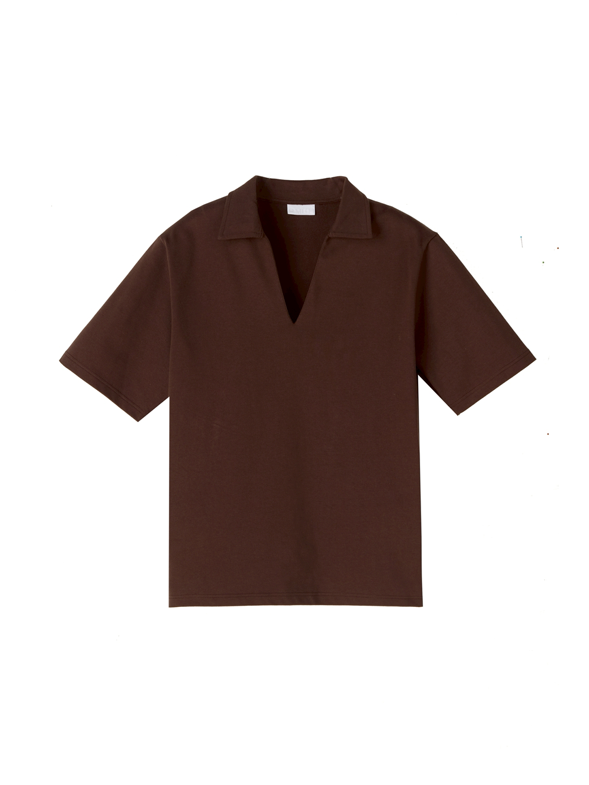 Mason V- Neck Oversized Shirt - Brown