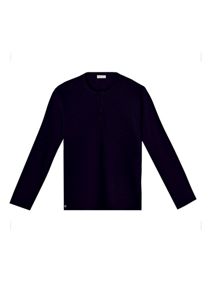 Roen Henley T-Shirt - Navy Blue